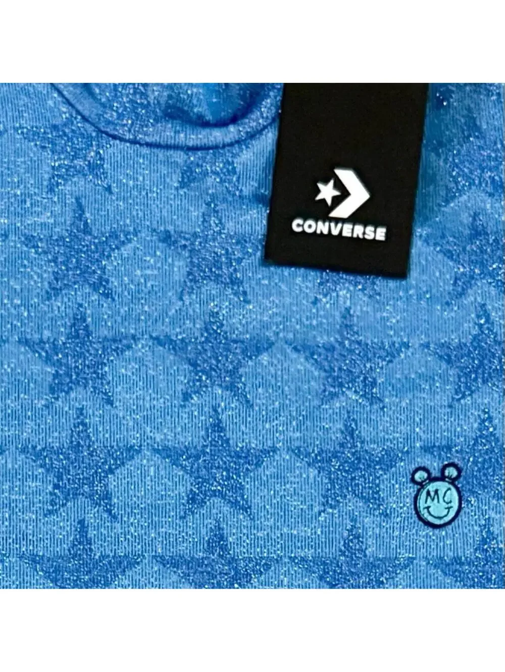 Converse Girls Long Sleeve Star One Piece One piece  Glitter/Stars Royal Blue XS